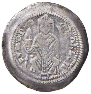 obverse: Trieste. Arlongo de  Visgoni (1254-1280). Denaro AG gr. 1,03. Bernardi pag. 82, tipo AC (n. 1209). MEC12, 955. Raro. Patina di medagliere, BB