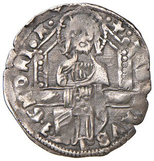reverse: Venezia. Tomaso Mocenigo (1414-1423). Grosso AG gr. 1,44. Paolucci 2. Raro. Patina di medagliere, buon BB