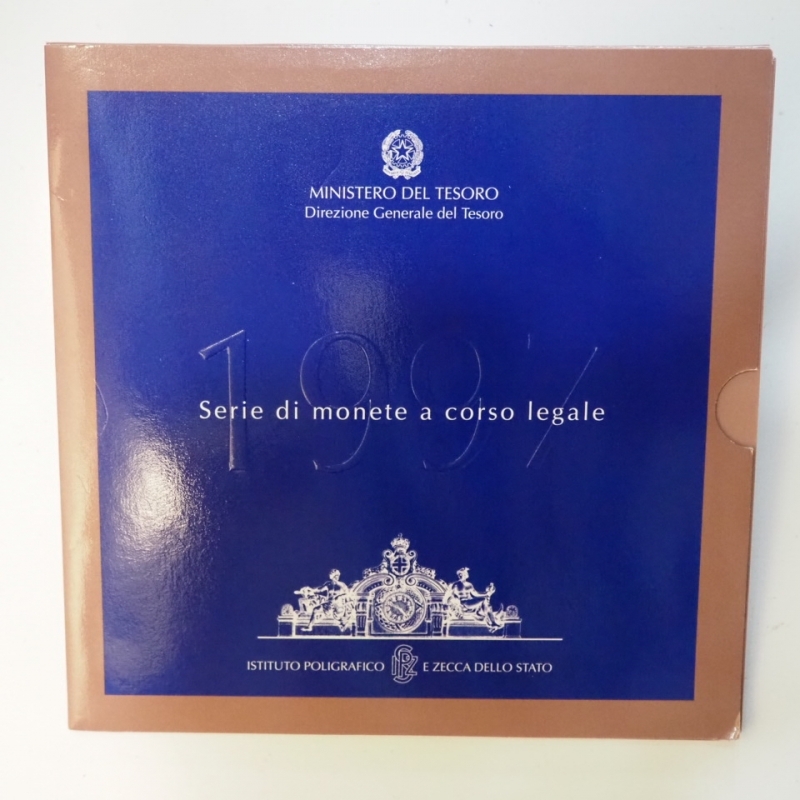 reverse: Repubblica Italiana.Serie Divisionale 1997. Metalli vari. Gig. 24.FDC. In confezione della zecca.