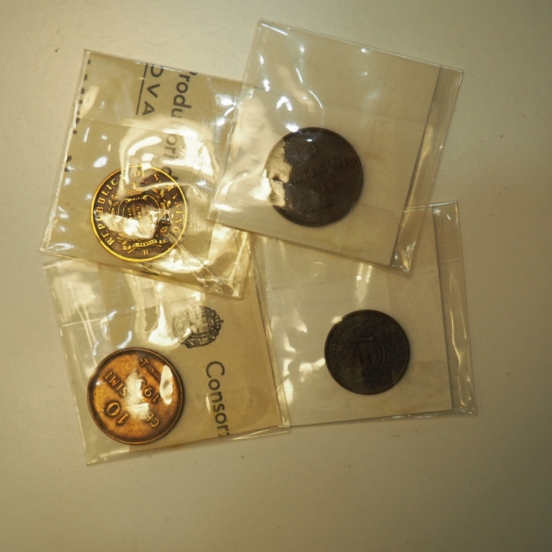obverse: SAN MARINO - Lotto di 4 monete decimali anni  30