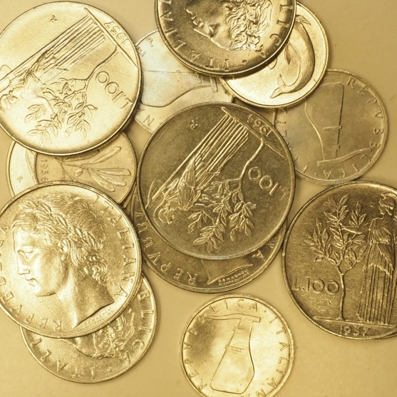 reverse: REPUBBLICA - LOTTO DI 14 monete miste in conservazione da BB a Qfdc compreso 2 lire 1956 e 5 lire 1954 Firma distante dal bordo.Da Esaminare