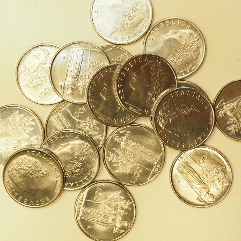 reverse: Repubblica lotto di 17 monete da 100 lire 1991 con 
