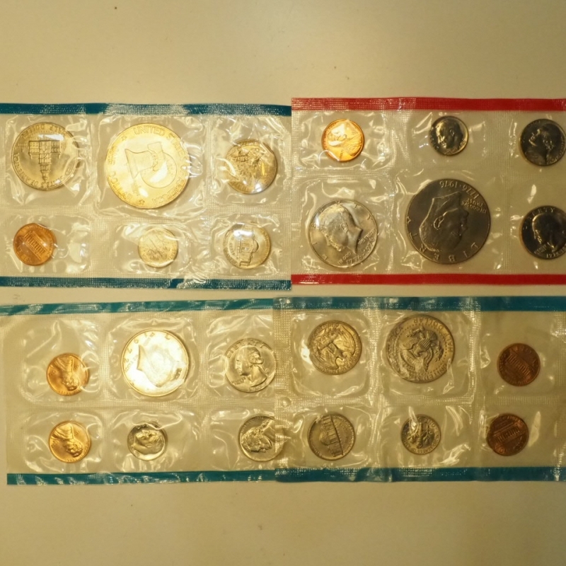 reverse: STATI UNITI -4 Seriette di Monete Americane Sigillate dalla Zecca,4 Diversi Blister