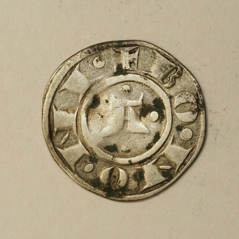 reverse: PREUNITARIE -BOLOGNA -a nome Enrico VI Imperatore (1191-1327) Bolognino grosso - 1.34GRAMMI E 19MM ARGENTO