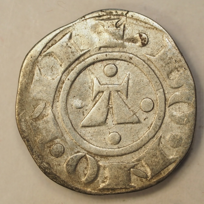 obverse: PREUNITARIE -BOLOGNA -a nome Enrico VI Imperatore (1191-1327) Bolognino grosso - 1.24GRAMMI E 19MM ARGENTO
