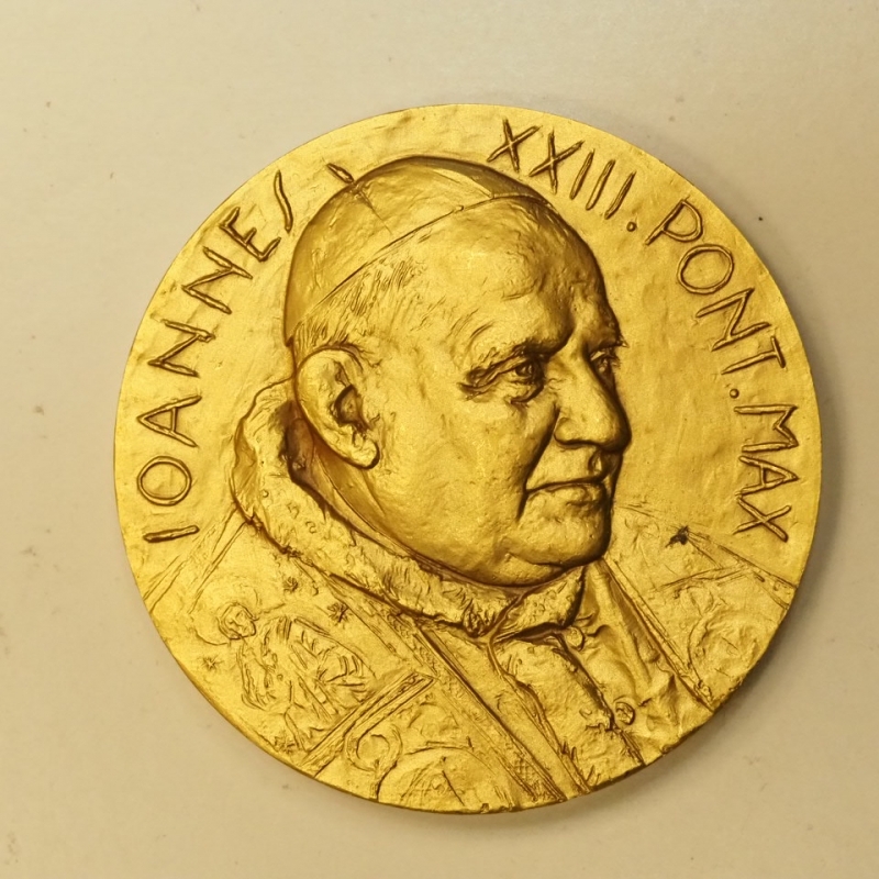 obverse: Giovanni XXIII - Medaglia Dorata 57,7 gr. e 50 mm diametro