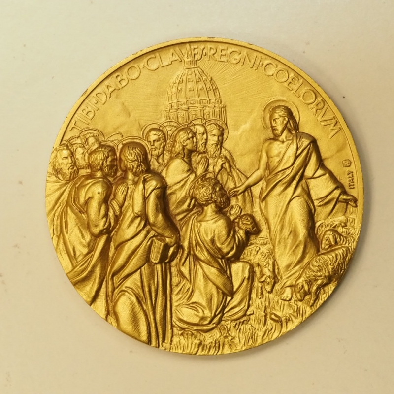 reverse: Giovanni XXIII - Medaglia Dorata 57,7 gr. e 50 mm diametro
