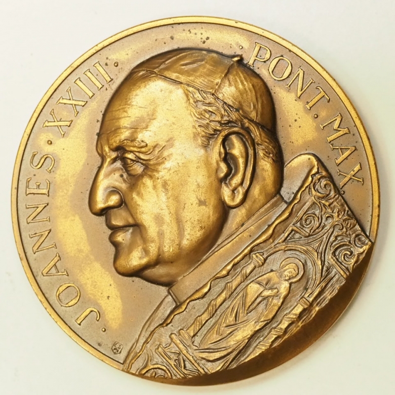 obverse: Giovanni XXIII - Medaglia Bronzo 104.45 Grammi e 60 mm diametro
