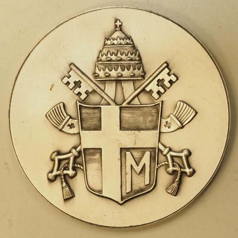 reverse: Giovanni Paolo II - Medaglia Metallo Argentato 92 Grammi e 60 mm diametro