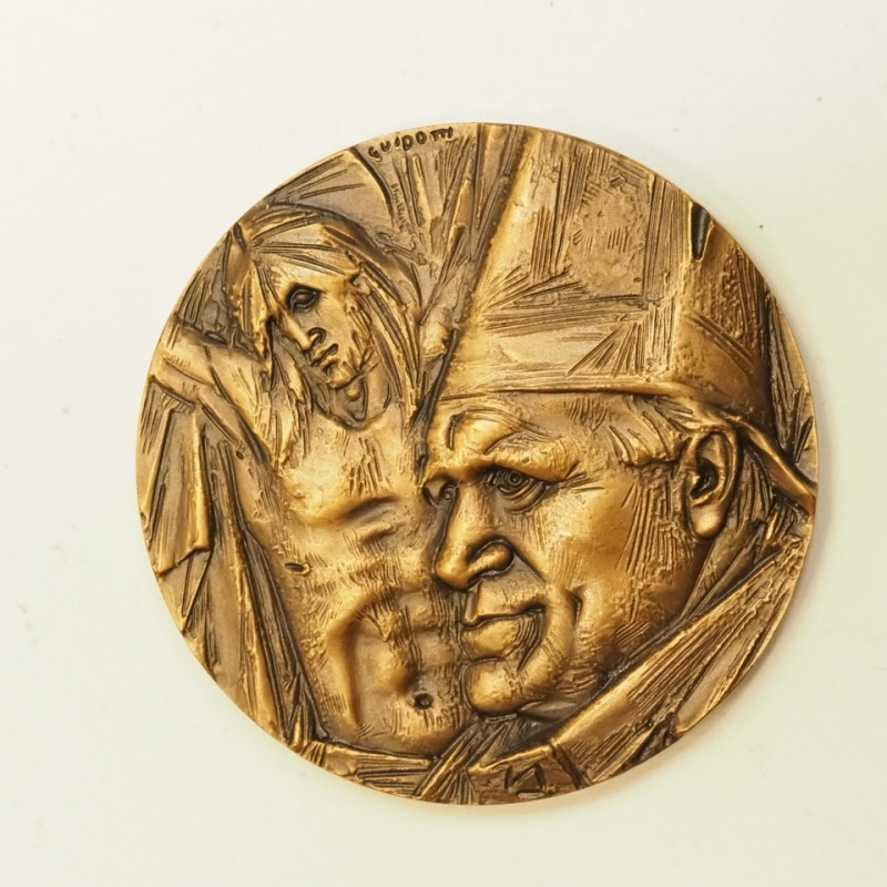 obverse: Giovanni Paolo II - Medaglia Bronzo 59 Grammi e 50 mm diametro