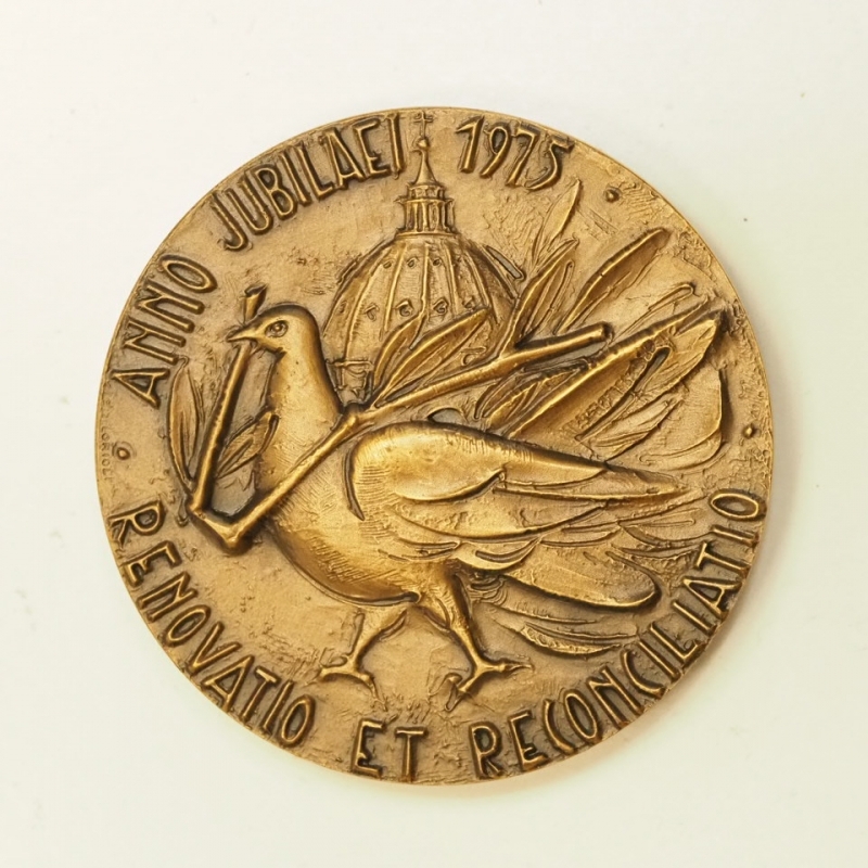 obverse: MEdaglia Vaticano - Paolo VI anno giubilare 1975 - 76 Grammi il peso e 50 mm di diametro