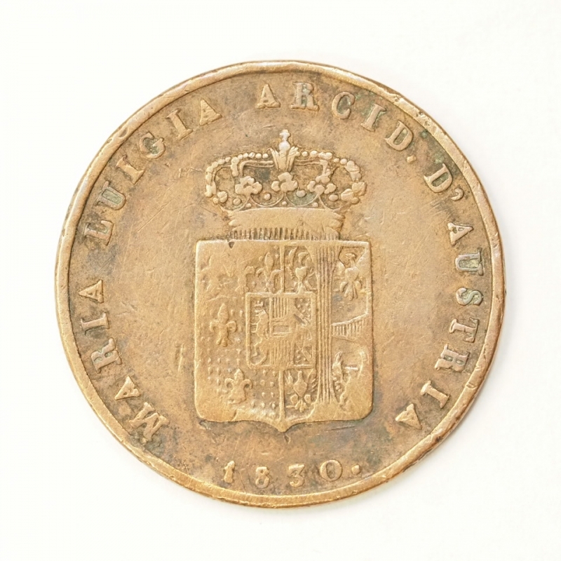 reverse: PREUNITARIE - DUCATO DI PARMA - MARIA LUIGIA D AUSTRIA - RR 3 centesimi 1830