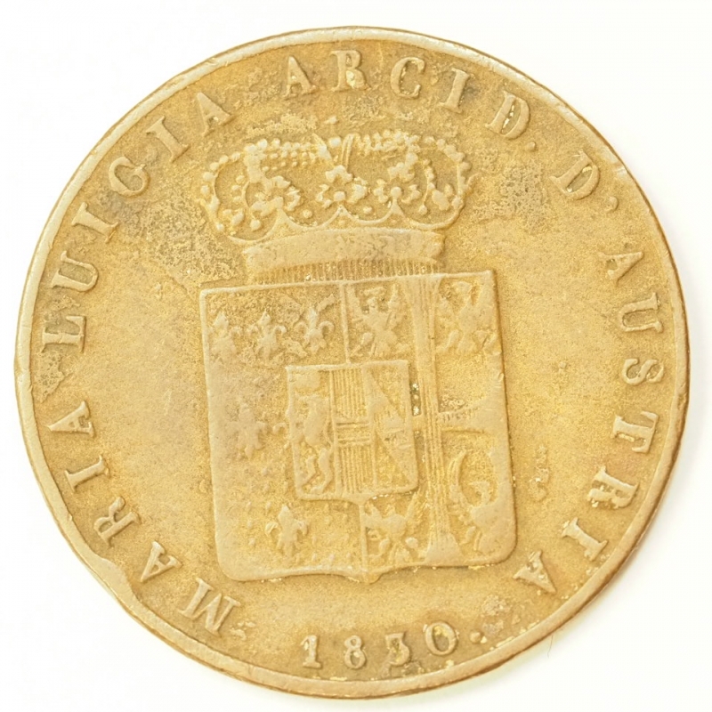 reverse: PREUNITARIE - DUCATO DI PARMA - MARIA LUIGIA D AUSTRIA - 5 centesimi 1830