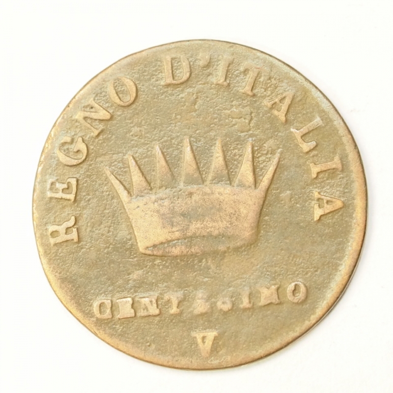 reverse: NAPOLEONE I RE D ITALIA - (1805-1814) 1 CENTESIMO 1810 VENEZIA