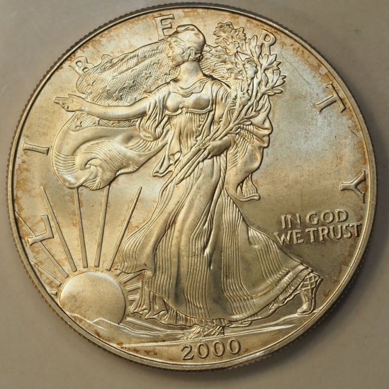 obverse: Dollaro USA 2000 Oncia Argento Liberty Eagle 1 oz. silver Coin
