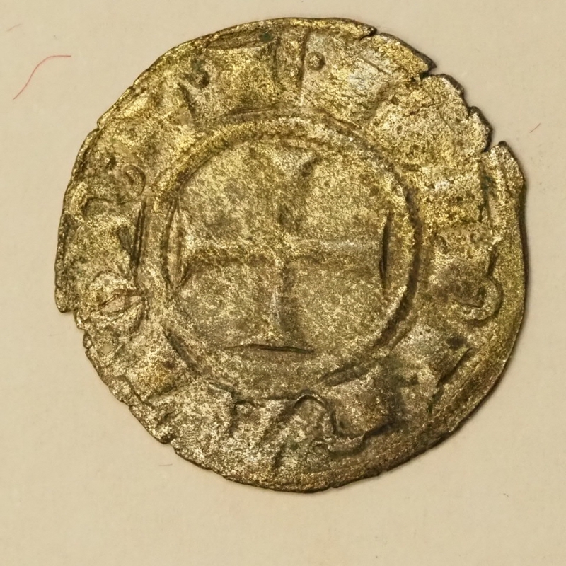 obverse: PREUNITARIE - SICILIA - MESSINA - Denaro Imperiale Federico II di Svezia 1194/1250