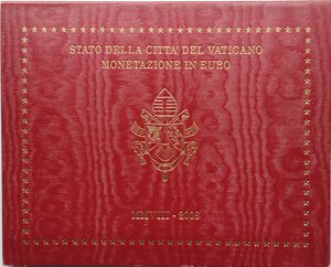 obverse: Vaticano. Benedetto XVI. 2005-2013. Serie divisionale 2008. 8 monete. 