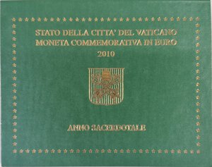 obverse: Vaticano. Benedetto XVI. 2005-2013. 2 Euro 2010 commemorativi dell  Anno Sacerdotale. FDC.