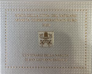 obverse: Vaticano. Francesco. 2013-Regnante. 2 Euro 2020. Centenario della Nascita Di San Giovanni Paolo II. Bimetallica. 