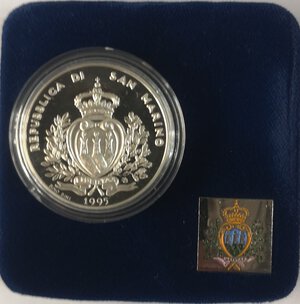 obverse: San Marino. 1.000 Lire 1996. XXVI Olimpiade. Ag. 
