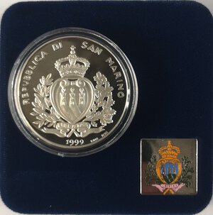 obverse: San Marino. 10.000 lire 1999. Ag. Olimpiade di Sidney. 