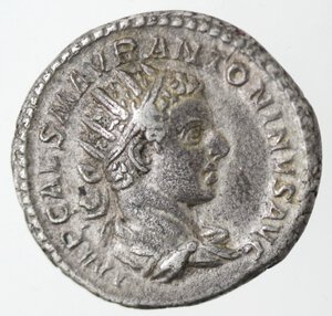 obverse: Monetazione Classica. Impero Romano. Eliogabalo. 218-222 d.C. Antoniniano. Ag.