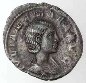 obverse: Monetazione Classica. Impero Romano. Giulia Mamaea. Madre di Alessandro Severo. 235 d.C. Denario. Ag.