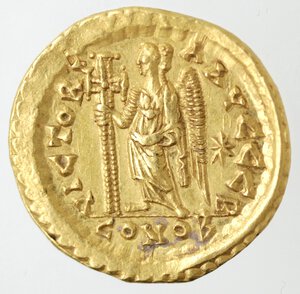 reverse: Monetazione Classica. Impero Romano. Leone I. imperatore d’oriente 457-474 d.C. Solido. Au.