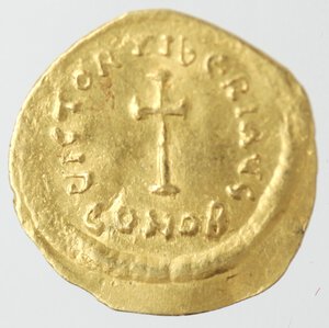 reverse: Monetazione Classica. Impero Bizantino. Tiberio II Costantino. 578-582 d.C. Tremisse. Au.
