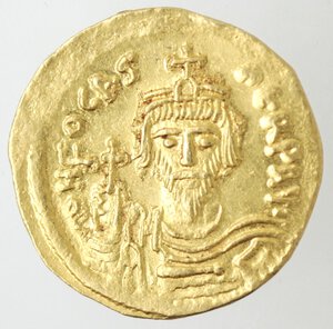 obverse: Monetazione Classica. Impero Bizantino. Focas. 602-610 d.C. Solido. Au.