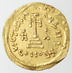 reverse: Monetazione Classica. Impero Bizantino. Eraclio, Costantino e Eraclione. 614-641 d.C. Solido. Au.