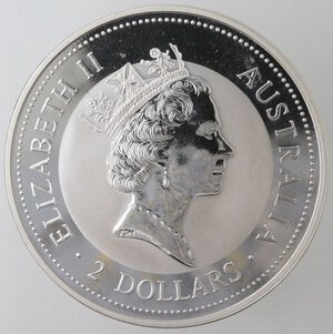 obverse: Australia. Elisabetta II. dal 1952. 2 dollari 1995. Ag 999.