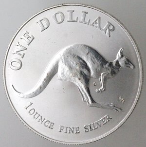 reverse: Australia. Elisabetta II. dal 1952. Dollaro 1993. Ag 999.