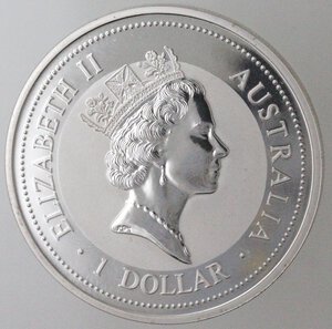 obverse: Australia. Elisabetta II. dal 1952. Dollaro 1994. Ag 999.