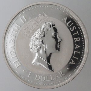 obverse: Australia. Elisabetta II. dal 1952. Dollaro 1995. Ag 999.