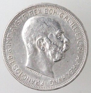 obverse: Austria. Francesco Giuseppe. 1848-1816. 2 Corone 1913. Ag.