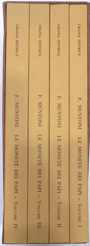 obverse: Libri. Le monete dei Papi. F. Muntoni. Vol. 1, 2, 3 e 4. Roma 1996 II Edizione.