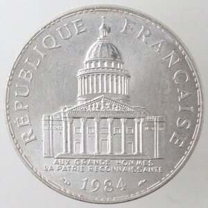 obverse: Francia. 100 Franchi 1984. Ag.