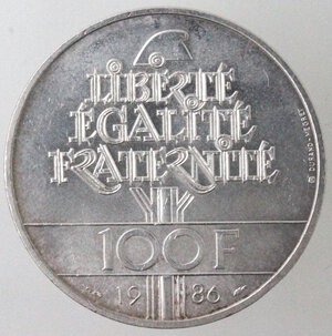 reverse: Francia. 100 Franchi 1986. Ag.