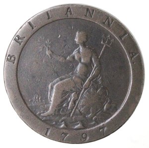 reverse: Gran Bretagna. Giorgio III. 1760-1820. Penny 1797. Ae. 