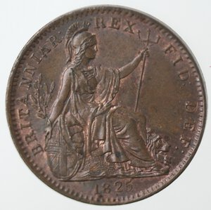 reverse: Gran Bretagna. Giorgio IV. 1820-1830. Farthing 1826. Ae. 