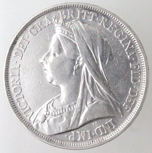 obverse: Gran Bretagna. Vittoria. 1837-1901. Corona 1893. Ag. 