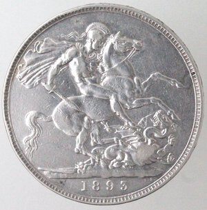 reverse: Gran Bretagna. Vittoria. 1837-1901. Corona 1893. Ag. 