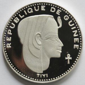 obverse: Guinea. 500 Franchi 1970. Tiyi. Ag 999. 