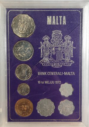 obverse: Malta. Divisionale 1972. Metalli vari. 
