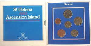 obverse: St. Helena e Ascension Island. Royal Mint. Serie divisionale 1984. 6 valori nominali senza Argenti. 