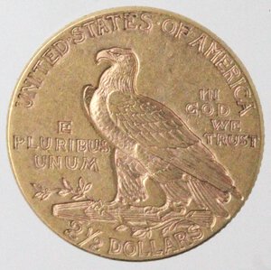 reverse: USA. 2,5 Dollari Indian Head 1914. Au. 