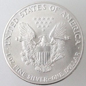 obverse: USA. Dollaro 1986. Oncia. Ag. 