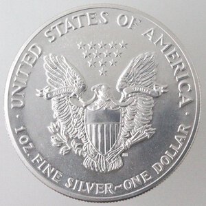 obverse: USA. Dollaro 1989. Oncia. Ag. 