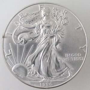 reverse: USA. Dollaro 1996. Oncia. Ag. 